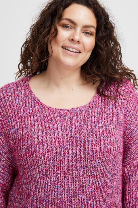 Actual product image Fransa Plus Size Selection - FPSPOTTA PU 1 - Jumper - 20612924 (S)