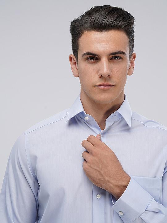 Produktbild Olymp Hemd Luxor blau/ New Kent 1/1 arm Chambray Gr.43 (43)