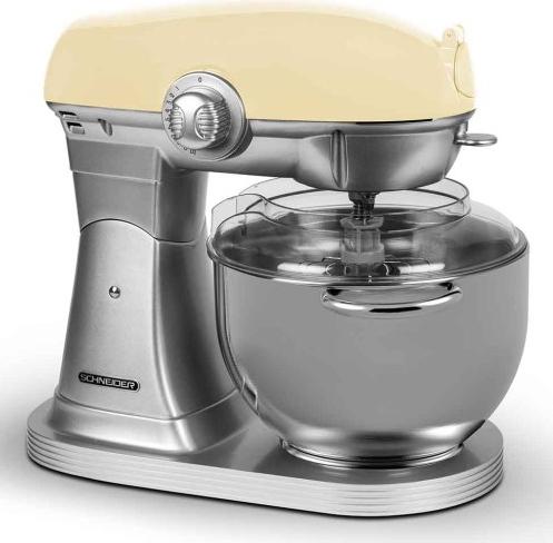 Actual product image Schneider Retro Keukenrobot Cream Scfp57 (1300 W)