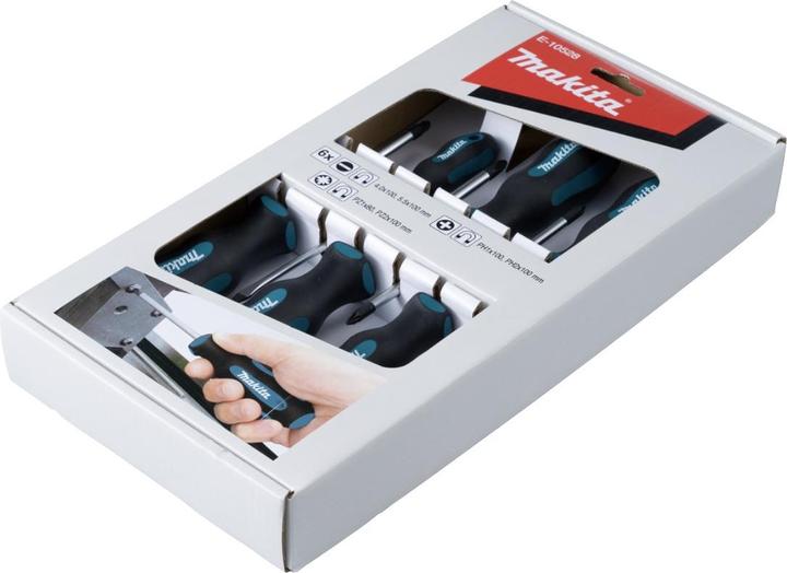 Produktbild Makita Schraubendreher-Set 6-teilig (Schlitz, Pozidriv-Kreuzschlitz (PZ), Phillipps-Kreuzschlitz (PH))