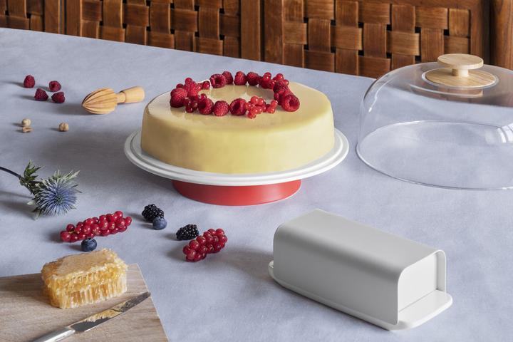 Produktbild Alessi Tortenplatte MATTINA rot
