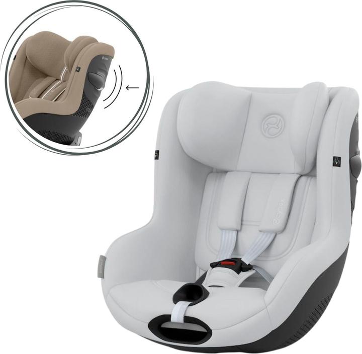 Cybex SIRONA G I-SIZE Fog Grey | light grey (Reboarder, ECE R129/i-Size Norm)