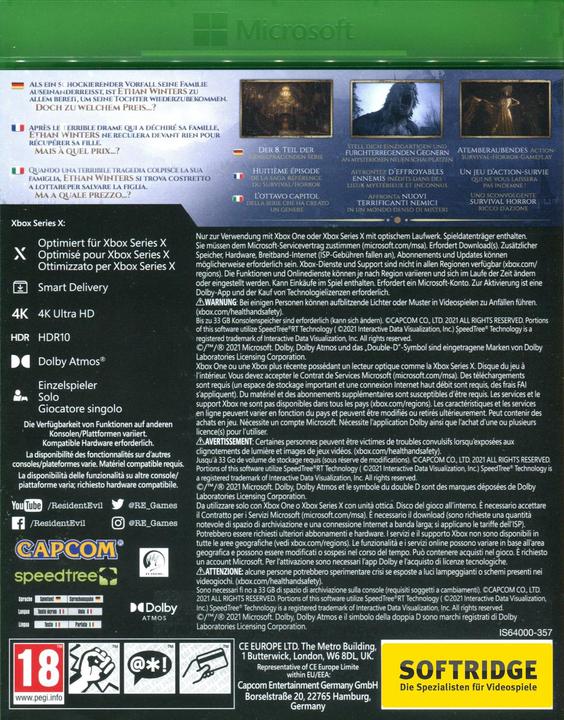 Immagine prodotto Capcom Villaggio del male residente (Xbox Series X, Xbox One X, Multilingue)