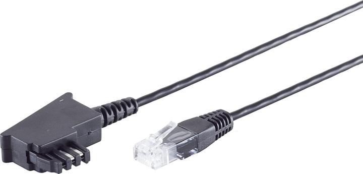 Image du produit Shiverpeaks S/CONN maximum connectivity TAE-F mâle vers RJ45 mâle, câble routeur VDSL, noir, 6,0m