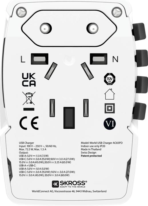 Immagine prodotto Skross MUV USB AC65PD