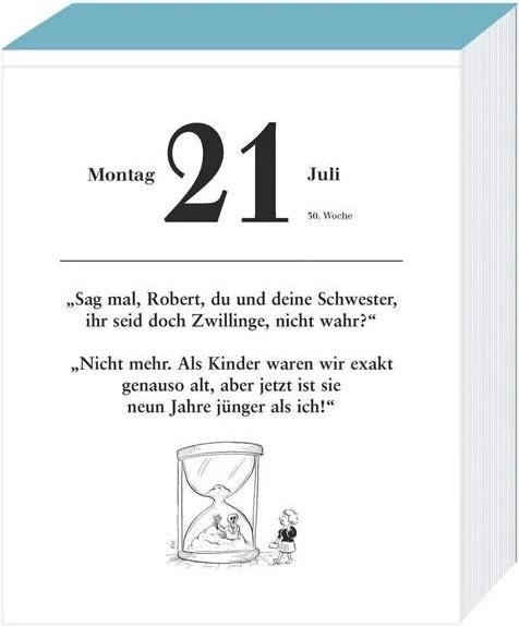 Actual product image Pensioner jokes tear-off calendar 2025 (15 x 18 cm, No binding, German)