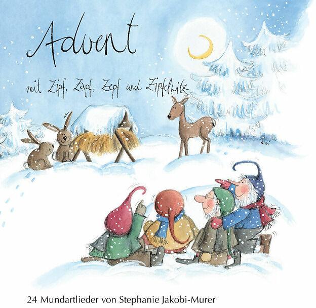 Advent mit Zipf, Zapf, Zepf und Zipfelwitz / 24 Mundartlieder, Audio-CD (Stephanie Jakobi-Murer, Schweizerdeutsch)