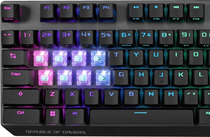 Produktbild ASUS ROG Strix Scope NX Wireless Deluxe (XA09) Mechanical Gaming Keyboard (NX Red Switches) (Kabellos)