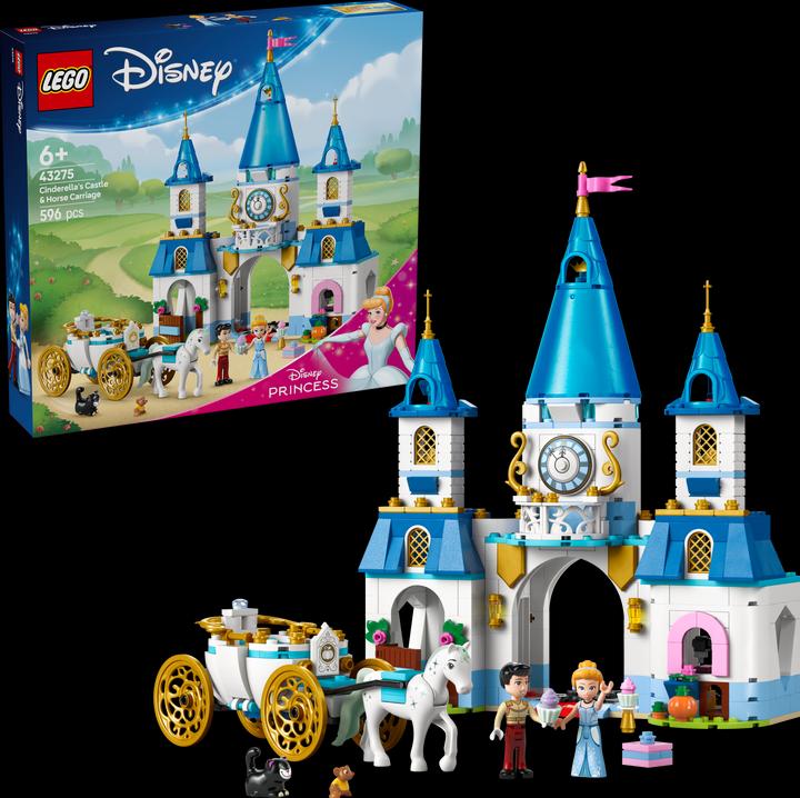 Produktbild LEGO Cinderellas Schloss und Pferdekutsche (43275, LEGO Disney)