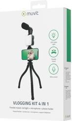 Actual product image Muvit Vlogging Kit 4 En 1 Micro + Trepied + Support + LED (Plastic)