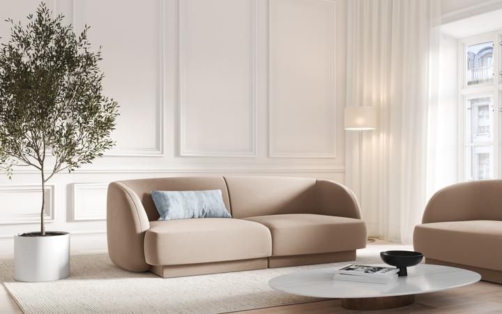 Actual product image Micadoni Boucle Sofa, "Miley", 2 Seats, 180x90x70Made in Europe (3-seater, 2 person sofa, 4-seater)
