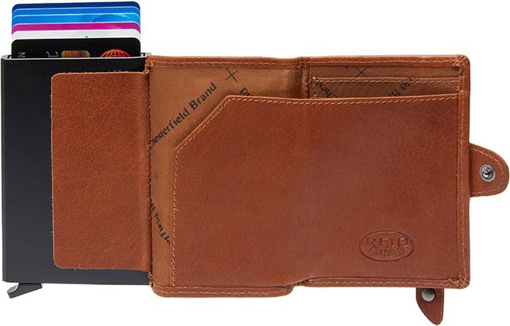 Actual product image The Chesterfield Brand Baldwin credit card holder RFID protection leather 6.5 cm