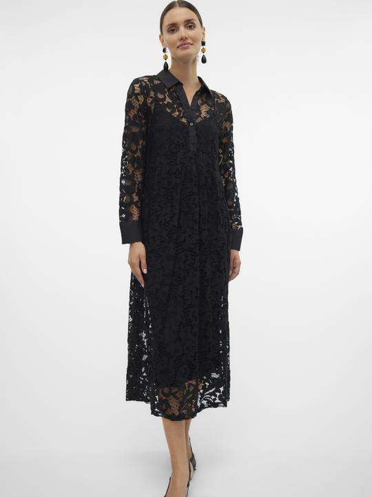 Actual product image Vero Moda VMOLISA Langes Kleid Kleid aus Spitze (XS)