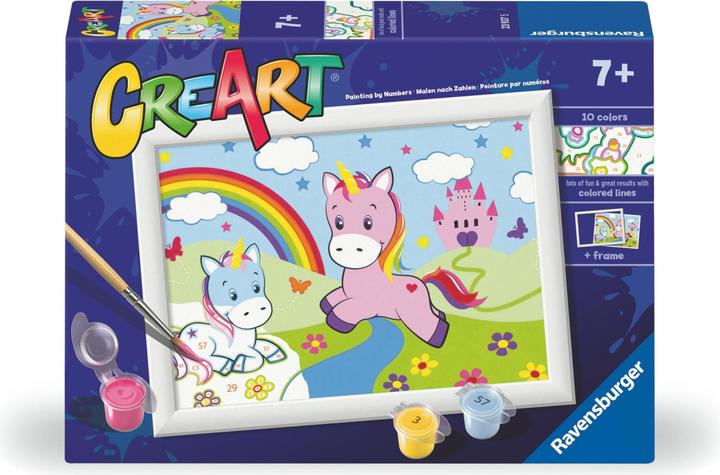 Produktbild Ravensburger Kreatives Spiel CreArt Einhörner mit