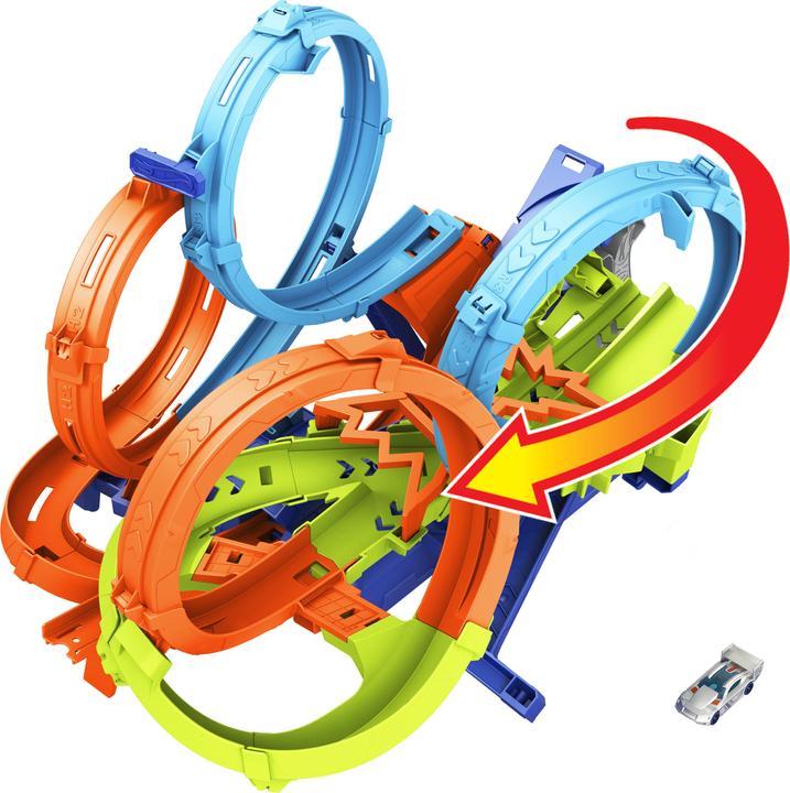 Produktbild Hot Wheels Action 4 Loopings Crash Gefahr