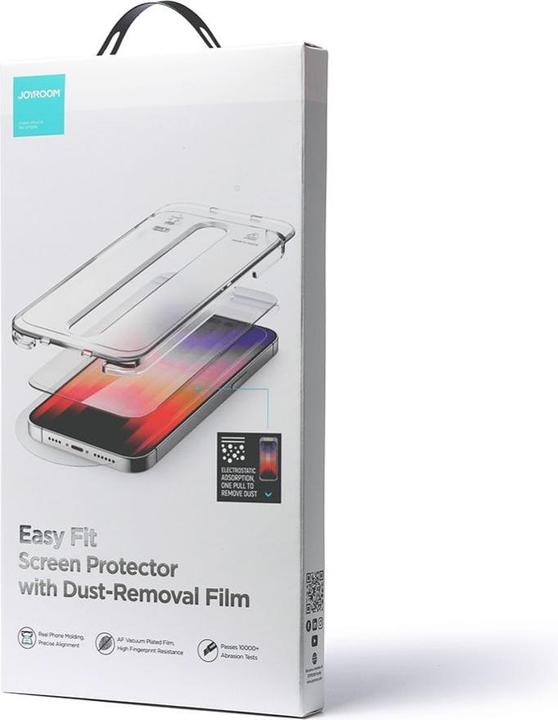Produktbild Joyroom Easy Fit Full Screen tempered glass with mounting rack for iPhone 14 Pro Max (6.7 ") (J (1 Stück, Apple iPhone 14 Pro Max)