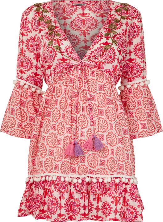 Actual product image Joe Browns Floral Print Tassel Trim Cotton Tunic