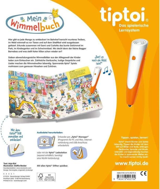 Produktbild Ravensburger tiptoi Mein Wimmelbuch (Deutsch, Stéffie Becker, Anja Kiel, 2024)