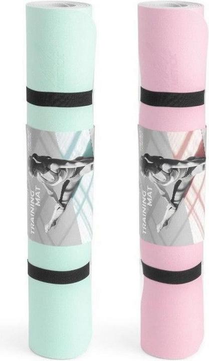 Produktbild Sko Yoga mat GYMSTICK Vivid line 61330PI 170x60x0.4 cm Pink / Gray (4 mm)