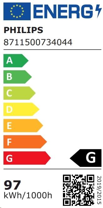 Energie-Label Philips MASTER SDW-T 100W/825 PG12-1 1SL/12 (G12, 100 W, 5000 lm, 1 x, B)