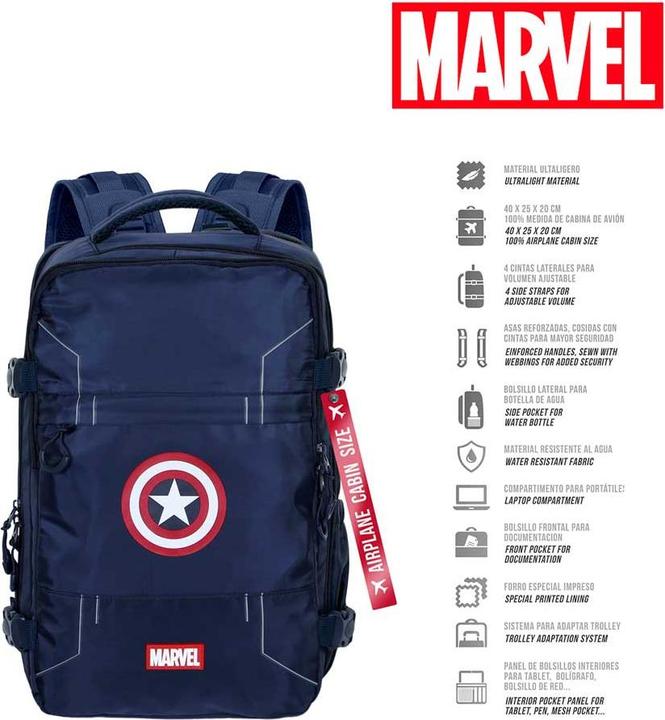 Actual product image Karactermania Mercury Backpack Underseat Cabin Bag 40x20x25cm Gears