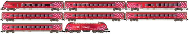 Actual product image Hobbytrain Passenger train with Rh 1116 8-piece ÖBB Railjet/100 J. (Track N)