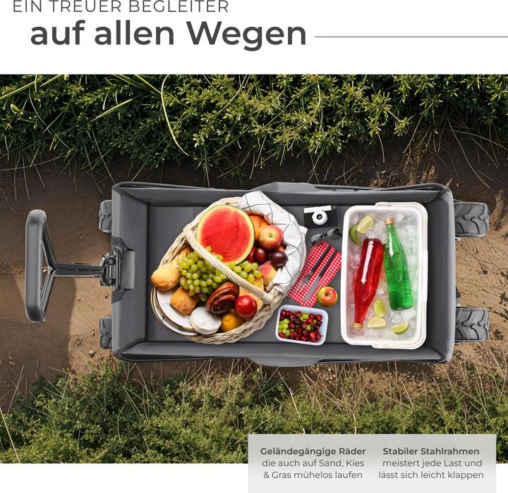 Actual product image tectake Foldable handcart