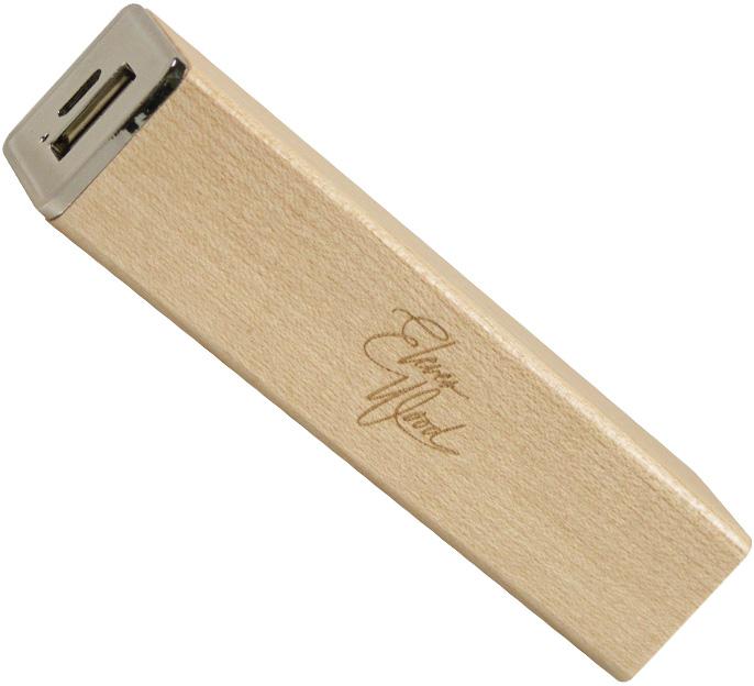 Image du produit Eleven Wood Power Bank batterie externe 3000mAh bois véritable Cherry (3000 mAh)