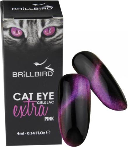 BrillBird Cat Eye Extra Pink 4ml (Extra Pink, Gel-Effekt Nagellack)
