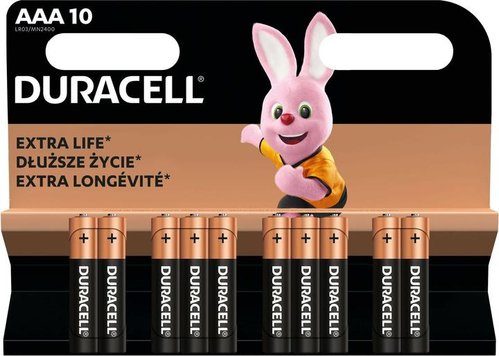 Immagine prodotto Duracell Batterie AAA 10 Vnt (10 pz., Specifico del dispositivo)