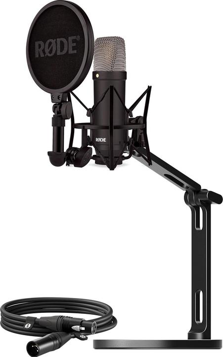 Produktbild RØDE NT1 Signature +XLR-Kabel+Desktop Studio Arm (schwarz, Bundle)