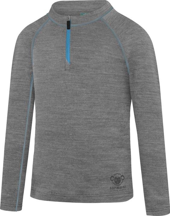 Actual product image Normani Kinder Merino Langarm mit 1/4 Zipper „Nyapari“ - 9545 (110, 116)