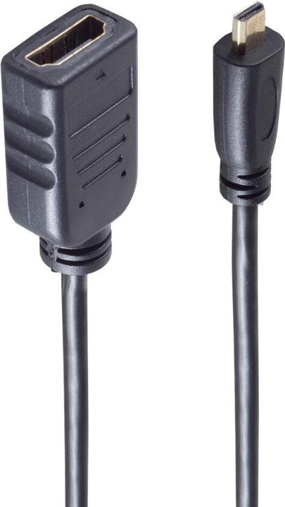 Productafbeelding Shiverpeaks ®-BASIC-S--Adapter, Micro HDMI-stekker naar HDMI-A aansluiting, zwart (0.25 m, HDMI)