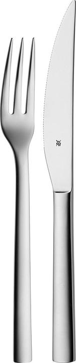 Produktbild WMF Steakbesteck Set Steakmesser 6 Personen Nuova 12tlg Spezialklingenstahl Edelstahl (12 Stück, Besteck Set)
