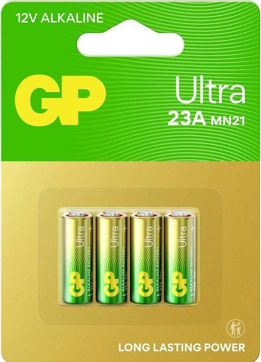 Image du produit GP Batteries GP Ultra Alkaline Battery 23A/MN21, 12V, 4-pack (4 pcs, A23)