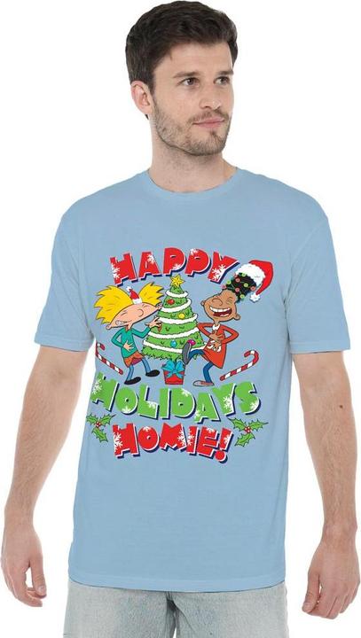 Immagine prodotto Hey Arnold! Happy Holidays Homie! TShirt weihnachtliches Design (XL)