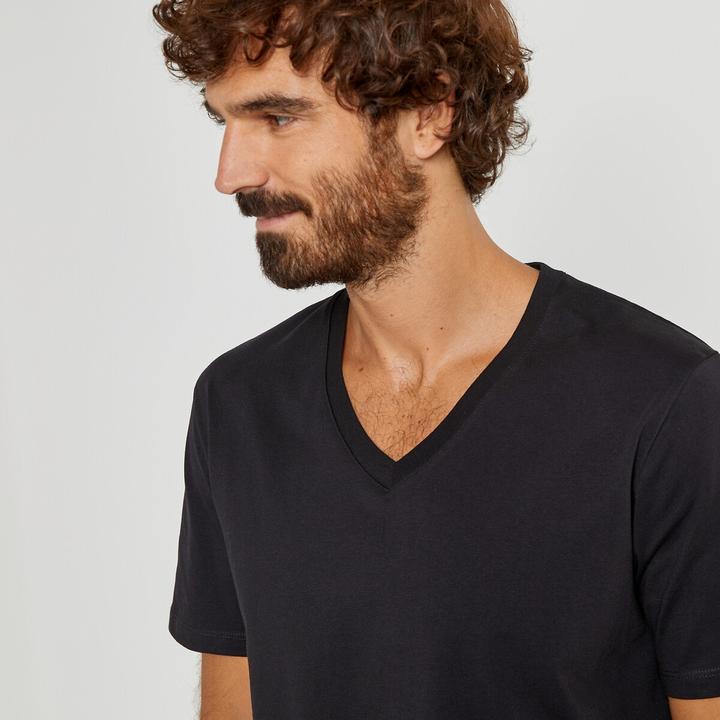 Immagine prodotto La Redoute Collections T-Shirt mit V-Ausschnitt (M)