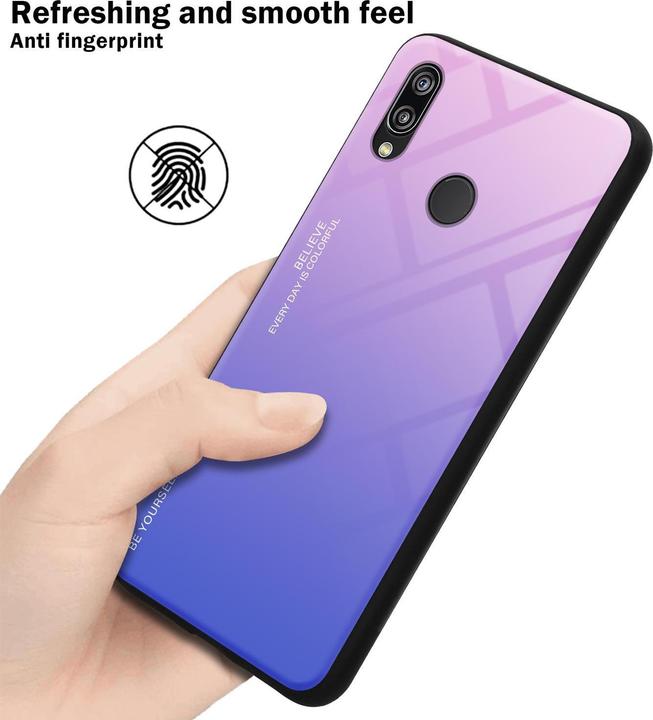 Actual product image Cadorabo TPU 2 colors glass cover (Huawei Nova 3E)
