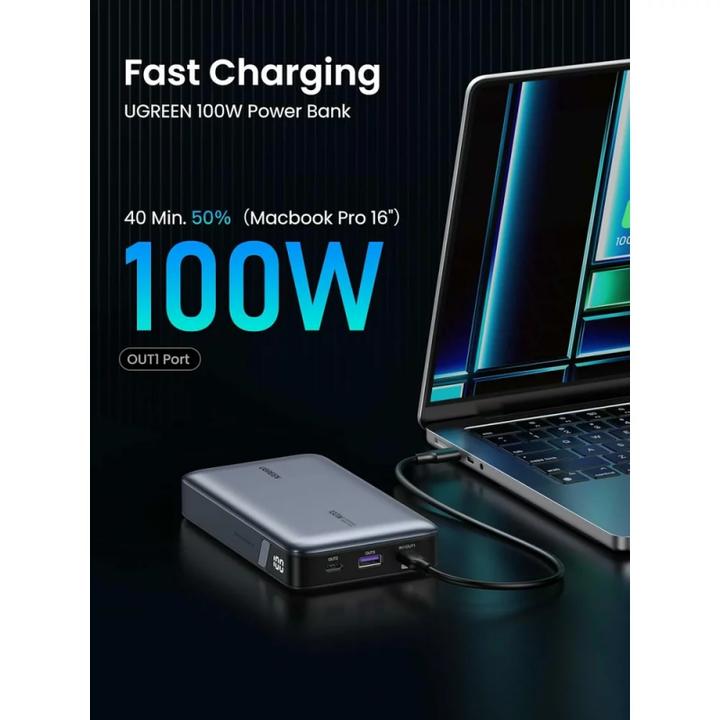 Image du produit Ugreen Banque d'alimentation (20000 mAh, 100 W, 72 Wh)
