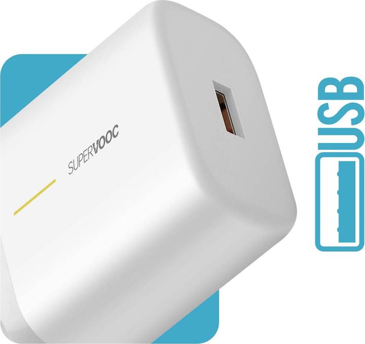 Actual product image OPPO VCA7JAEH 65W Charger + DL129 Cable (65 W)