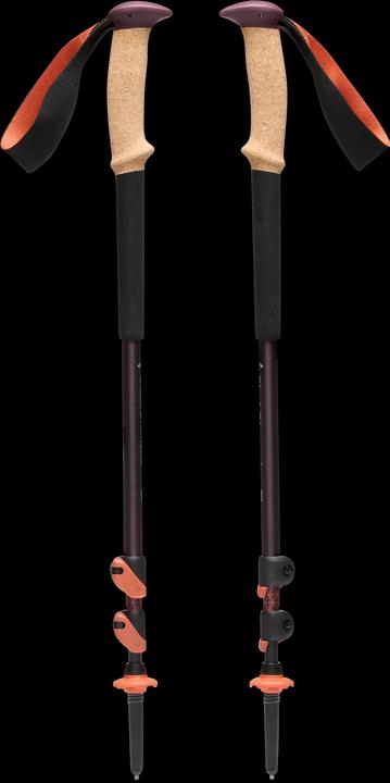 Actual product image Black Diamond Trekkingst?cke Trail Cork (anthrazit/orange, 1 Paar, 100-140 cm) (100 - 140 cm)