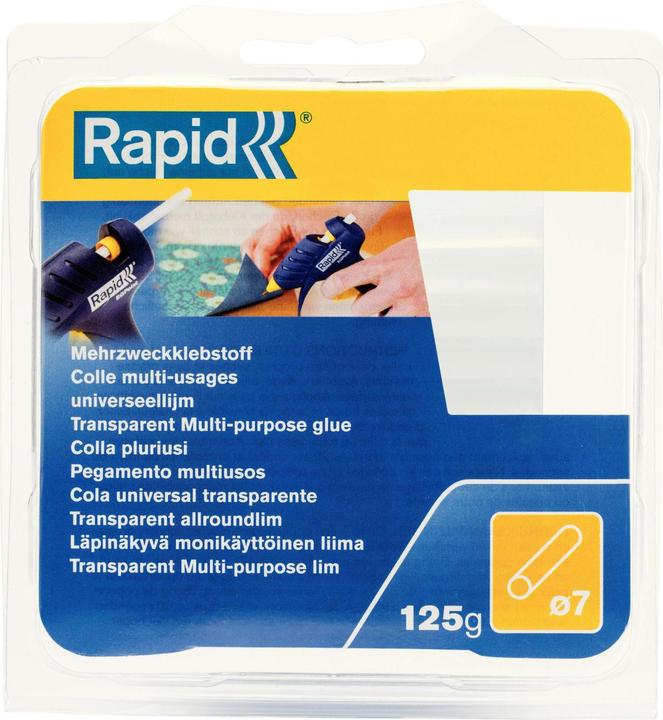 Actual product image Rapid Universal transparent glue sticks Ø7x90mm 36 pieces