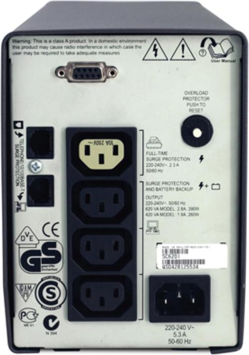 Produktbild APC Sc620i (620 VA, 390 W, Line-Interaktiv USV)
