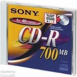 Actual product image Sony CD-R 48x Speed (25 x)