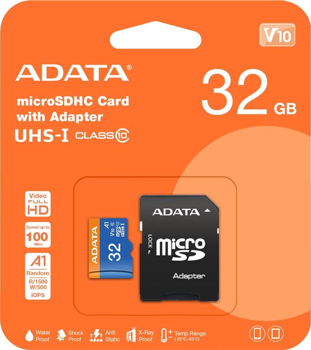 Immagine prodotto Adata Adattatore Premier Incl. (32 GB, microSDHC, U1, UHS-I)
