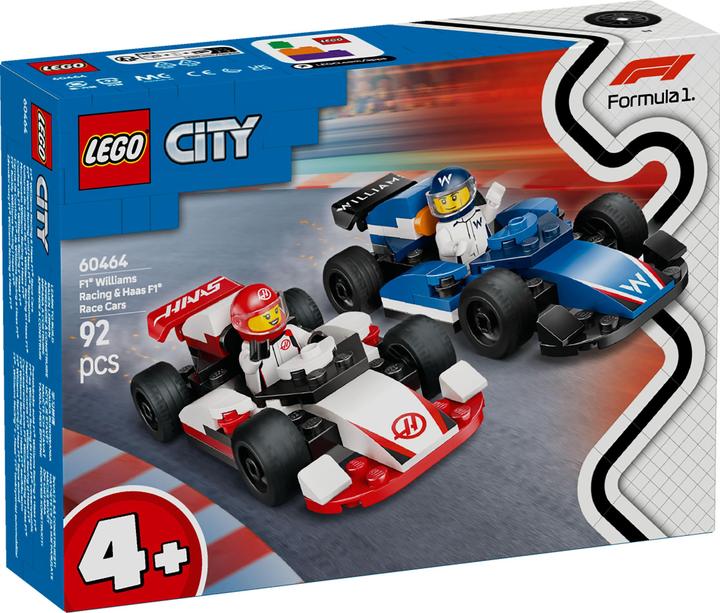 Produktbild LEGO F1 Williams Racing und Haas F1 Rennautos (60464, LEGO City)