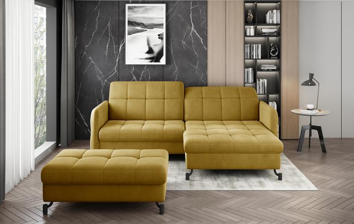Image du produit ELTAP Narożnik Lorelle + Pouf (Canapé d'angle, Ensemble de capitonnage, Canapé-lit)