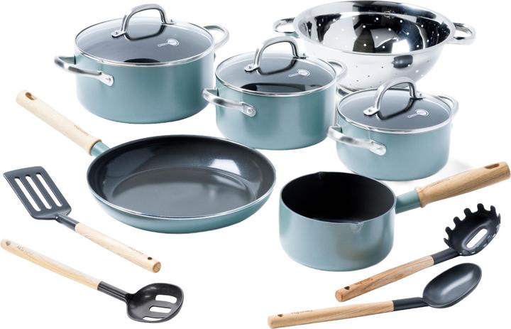 Greenpan Mayflower Keramische Pannenset (28 cm, Kochtopf, Keramik)