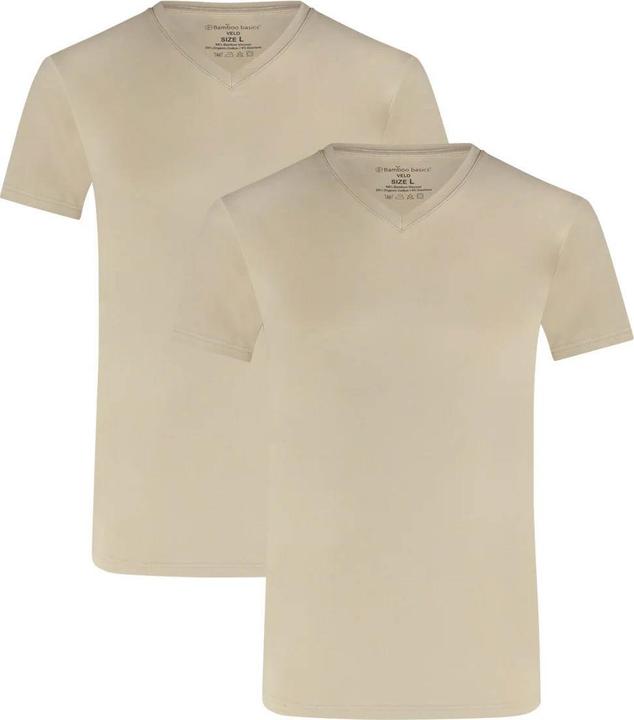 Actual product image Bamboo Basics T-Shirt Velo V-Neck (2-Pack) (L)