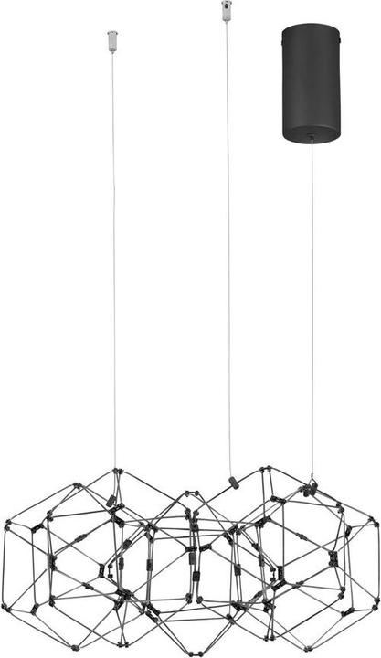 Actual product image Nova Luce NEBULA LED pendant light black 25W warm white 150x49cm 9186901